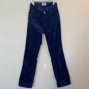 Anthropologie Pilcro Royal Blue Corduroy Pants.  Women’s size 24.